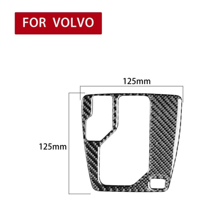 Kohlenstofffaserzahnräder dekorativer Aufkleber für Volvo XC90 2003-2014, linke Fahrt – Bild 2