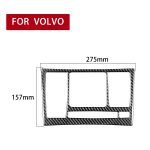 Auto-Kohlenstofffaser-CD-Panel dekorativer Aufkleber für Volvo XC90 2003-2014, linke und rechter Antrieb universell – Bild 2