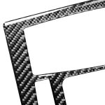 Auto-Kohlenstofffaser-CD-Panel dekorativer Aufkleber für Volvo XC90 2003-2014, linke und rechter Antrieb universell – Bild 3