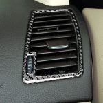 Auto Kohlefaser Zwei Seiten Luftauslass Dekorativer Aufkleber für Volvo XC90 2003-2014, links und rechts Antrieb universell – Bild 5