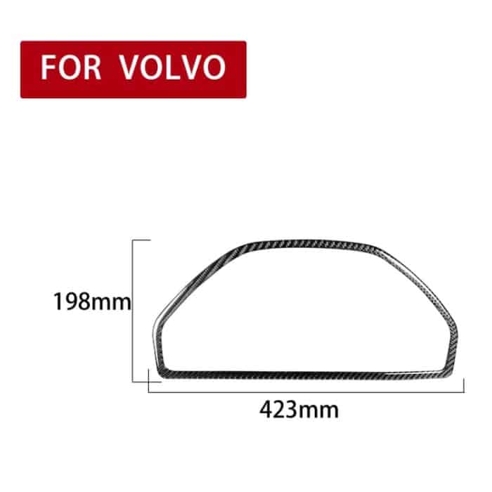 Auto Kohlenstofffaser Tachometer Dekorativer Aufkleber für Volvo XC90 2003-2014, links und rechts Antrieb universell – Bild 2