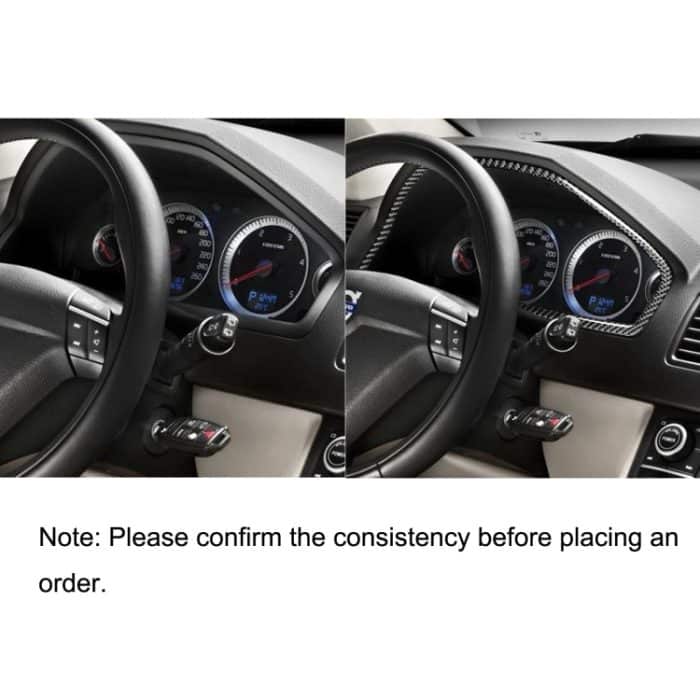 Auto Kohlenstofffaser Tachometer Dekorativer Aufkleber für Volvo XC90 2003-2014, links und rechts Antrieb universell – Bild 6