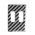 Kohlenstofffaser-Klimaanlageknopf dekorativer Aufkleber für Audi A6l / A7 2019-, linke Fahrt