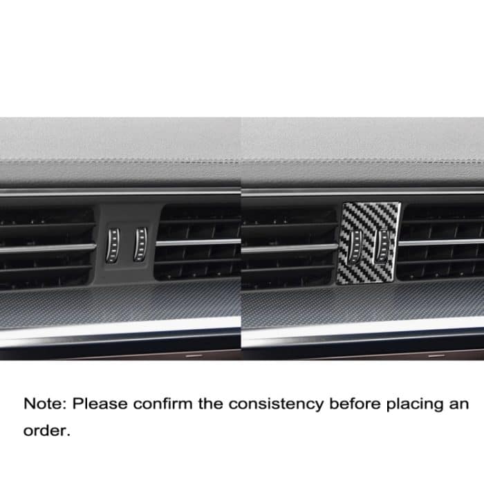 Kohlenstofffaser-Klimaanlageknopf dekorativer Aufkleber für Audi A6l / A7 2019-, linke Fahrt – Bild 6