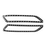 Auto Kohlefaser A-Säule Air Outlet Dekorativer Aufkleber für Audi A6l / A7 2019-, links und rechts Antrieb universell