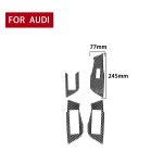 Auto Kohlefaserfenster Glashaube Dekorative Aufkleber für Audi A6l / A7 2019-, Linke Fahrt – Bild 2