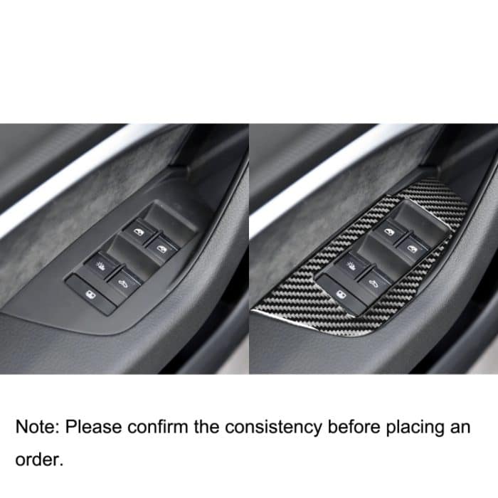 Auto Kohlefaserfenster Glashaube Dekorative Aufkleber für Audi A6l / A7 2019-, Linke Fahrt – Bild 6