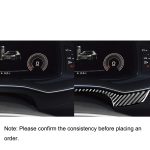Car Carbon Fiber Dashboard Dekorative Aufkleber für Audi A6l / A7 2019-, Linke und Rechtsfahrt universell – Bild 6