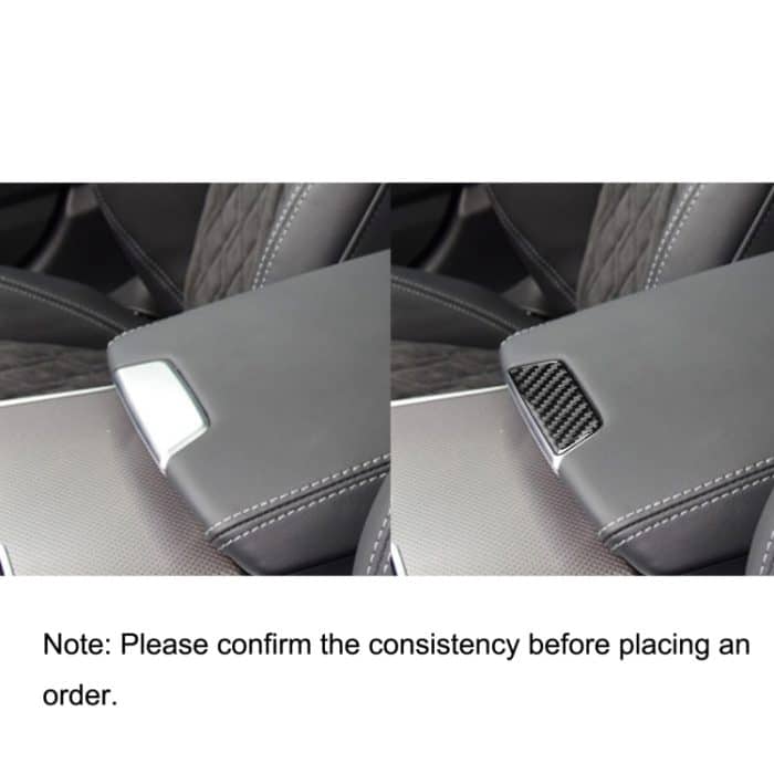 Auto Kohlefaser Armlehnenkasten dekorativer Aufkleber für Audi A6l / A7 2019-, linke und rechter Antrieb universell – Bild 6