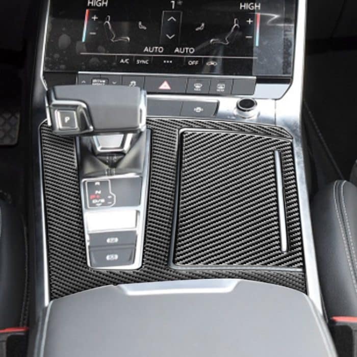 Auto Kohlefasergetriebe Dekorativer Aufkleber für Audi A6l / A7 2019-, linke Fahrt – Bild 5