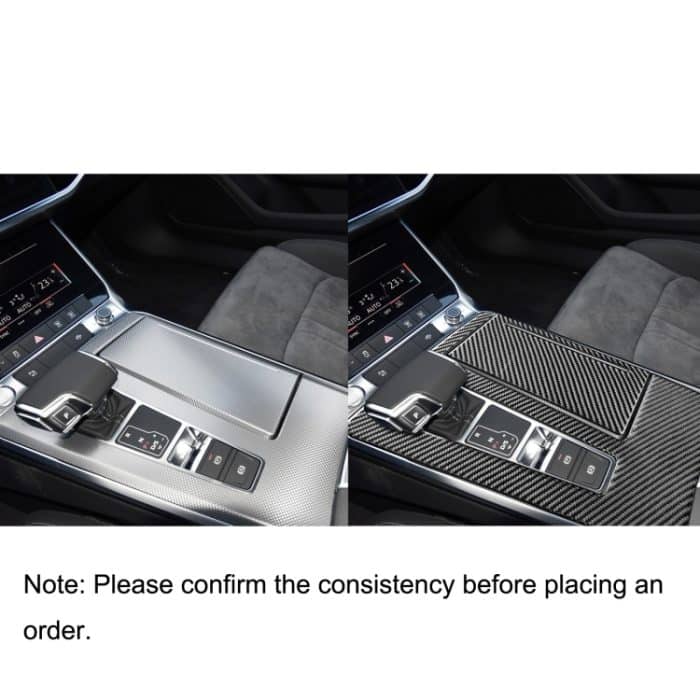 Auto Kohlefasergetriebe Dekorativer Aufkleber für Audi A6l / A7 2019-, linke Fahrt – Bild 6