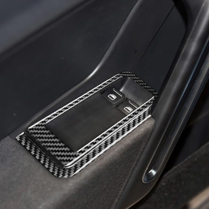 Auto-Kohlenstofffaser-Glashub-Panel dekorativer Aufkleber für Volkswagen Käfer 2012-2019, linke Fahrt – Bild 5