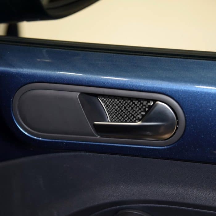 Auto Kohlenstofffaser innerhalb Türschüssel dekorativer Aufkleber für Volkswagen Käfer 2012-2019, links und rechts Antrieb universell – Bild 5