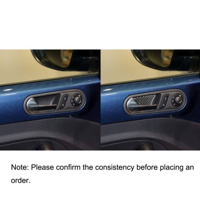 Auto Kohlenstofffaser innerhalb Türschüssel dekorativer Aufkleber für Volkswagen Käfer 2012-2019, links und rechts Antrieb universell – Bild 6