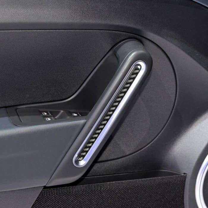 Auto-Kohlenstofffasertür-dekorativer Aufkleber für Volkswagen Käfer 2012-2019, links und rechts Antrieb universell – Bild 5