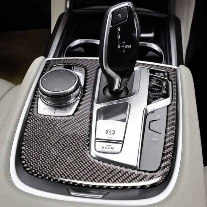 Auto Carbon Fiber Central Shift Panel Cover Decorative Aufkleber für BMW G11 / G12 2016-, Rechtsfahrt – Bild 5