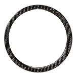 4 stücke auto kohlenstofffaser horn ring massiv farbe dekorative aufkleber für bmw g01 x3 2018-2020 / g02 x4 2019-2020, linke und rechter Antrieb universell – Bild 2