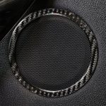 4 stücke auto kohlenstofffaser horn ring massiv farbe dekorative aufkleber für bmw g01 x3 2018-2020 / g02 x4 2019-2020, linke und rechter Antrieb universell – Bild 5