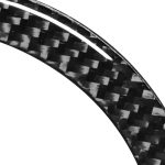 2 stücke auto kohlenstofffaser horn ring massiv farbe dekorative aufkleber für bmw g01 x3 2018-2020 / g02 x4 2019-2020, linker und rechts universell – Bild 3