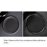 2 stücke auto kohlenstofffaser horn ring massiv farbe dekorative aufkleber für bmw g01 x3 2018-2020 / g02 x4 2019-2020, linker und rechts universell – Bild 6