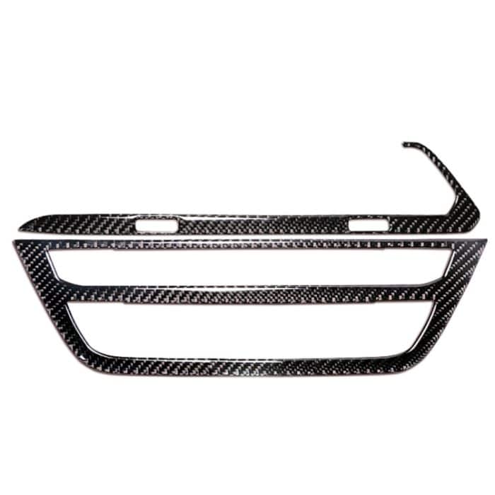 2 in 1 Autokohle-Kohlenstofffaser-Klimaanlage CD-Bedienfeld M Performance Dekorative Aufkleber für BMW G01 X3 2018-2020 / G02 X4 2019-2020, linke Fahrt – Bild 1