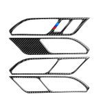 Auto Kohlenstofffaser Innentürgriff Massivfarbe Dekorative Aufkleber für BMW G01 X3 2018-2020 / G02 X4 2019-2020, linke Fahrt