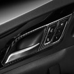 Auto Kohlenstofffaser Innentürgriff Massivfarbe Dekorative Aufkleber für BMW G01 X3 2018-2020 / G02 X4 2019-2020, linke Fahrt – Bild 5