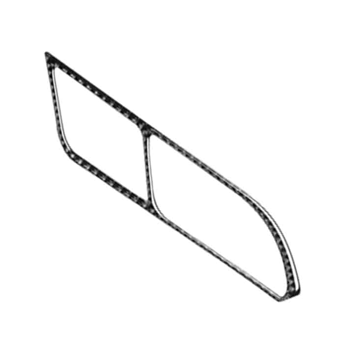 Auto-Kohlenstofffaser-Innen-Türgriff 3-farbig dekorativer Aufkleber für BMW G01 X3 2018-2020 / G02 X4 2019-2020, linke Fahrt – Bild 3