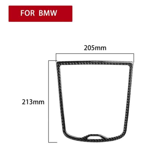 Car Carbon Fiber Dashboard Feste Farbe Dekorative Aufkleber für BMW G01 X3 2018-2020 / G02 X4 2019-2020, linke und rechte Antrieb universell – Bild 2