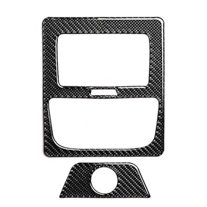 Kohlenstofffaser-Heckklimaanlagen-Entlüftungslüftungslüftungslüftungslüfter FARBE-dekorative Aufkleber für BMW G01 X3 2018-2020 / G02 X4 2019-2020, linke und rechte Antrieb universell – Bild 1