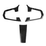 3 in 1 Auto Kohlenstofffaserlenkrad Feste Farbe Ein dekorativer Aufkleber für BMW G01 X3 2018-2020 / G02 X4 2019-2020, linke und rechter Antrieb universell