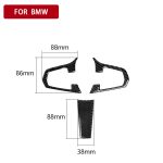 3 in 1 Auto Kohlenstofffaserlenkrad Feste Farbe Ein dekorativer Aufkleber für BMW G01 X3 2018-2020 / G02 X4 2019-2020, linke und rechter Antrieb universell – Bild 2
