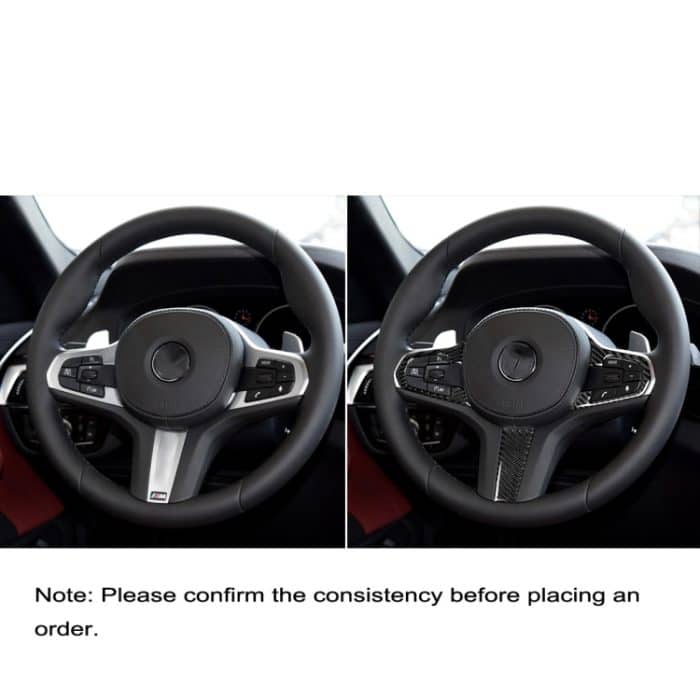 3 in 1 Auto Kohlenstofffaserlenkrad Feste Farbe Ein dekorativer Aufkleber für BMW G01 X3 2018-2020 / G02 X4 2019-2020, linke und rechter Antrieb universell – Bild 7
