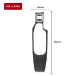 2 in 1 Autokohle-Kohlenstofffaser-zentraler Armlehnen-Panel-Set B-dekorativer Aufkleber für Subaru BRZ / TOYOTA 86 2017-2019, Rechtsfahrt – Bild 2