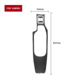 2 in 1 Autokohle-Kohlenstofffaser-Zentralarmlehnen-Panel-Set B-dekorativer Aufkleber für Subaru BRZ / TOYOTA 86 2017-2019, linke Fahrt – Bild 2