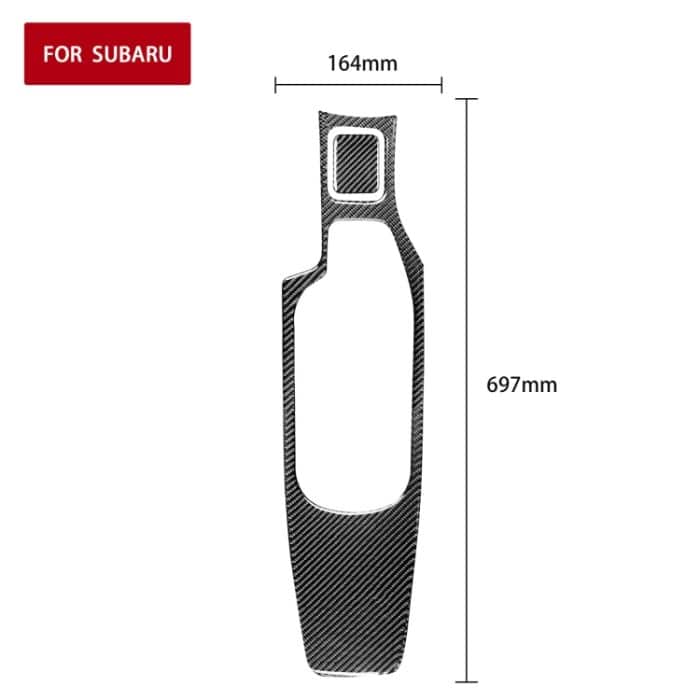 2 in 1 Car Carbon Fiber Central Armlehnenpanel Set einen dekorativen Aufkleber für Subaru BRZ / TOYOTA 86 2017-2019, linke Fahrt – Bild 2