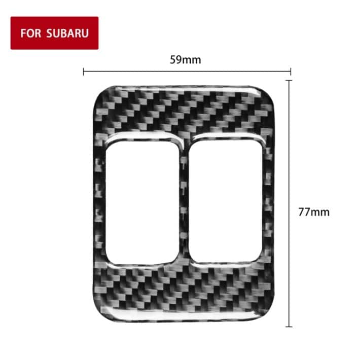Auto Kohlefasersitz Heizknopf Ein dekorativer Aufkleber für Subaru BRZ / TOYOTA 86 2017-2019, linke und rechte Antrieb universell – Bild 2