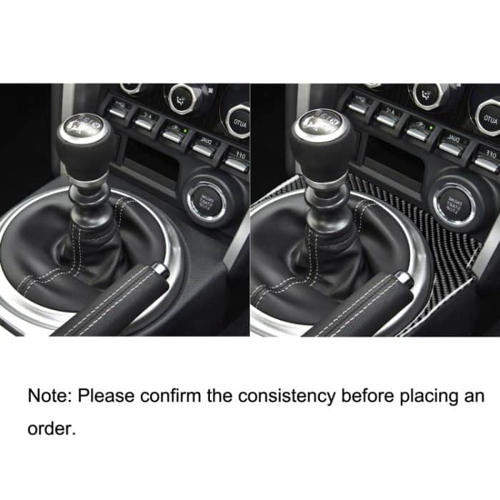 Auto Kohlenstofffaserzahnrad dekorativer Aufkleber für Subaru BRZ / TOYOTA 86 2017-2019, Rechtsfahrt – Bild 6