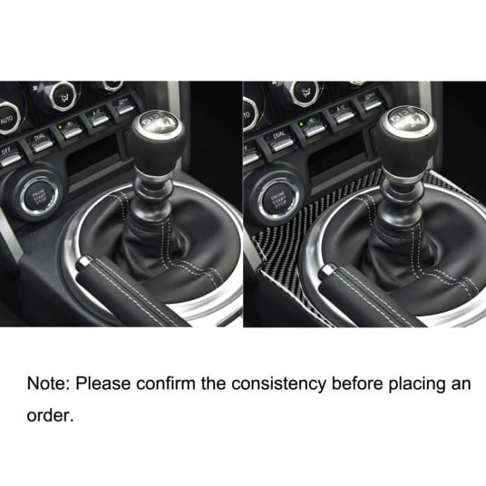 Auto Kohlefaserzahnrad dekorativer Aufkleber für Subaru BRZ / TOYOTA 86 2017-2019, linke Fahrt – Bild 6