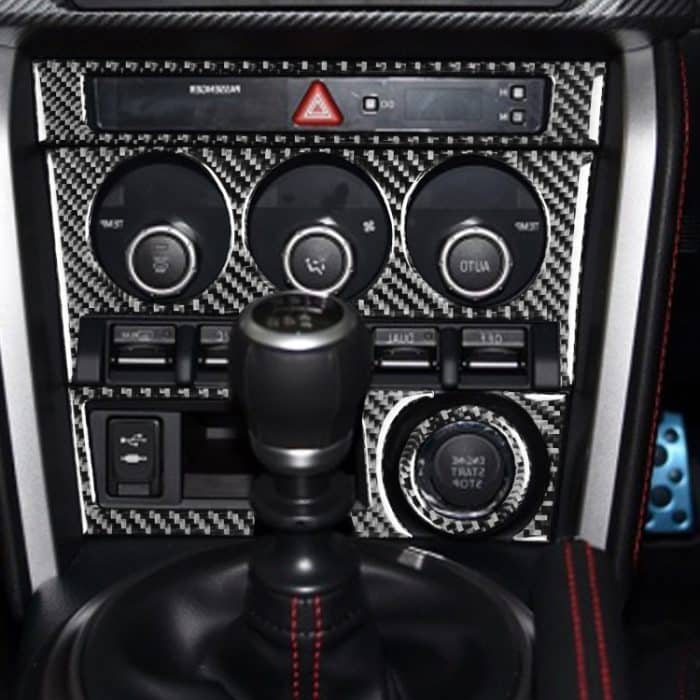 5 in 1 Car Carbon Fiber Bedienfeld Ein dekorativer Aufkleber für Subaru BRZ / TOYOTA 86 2017-2019, Rechtsfahrt – Bild 5