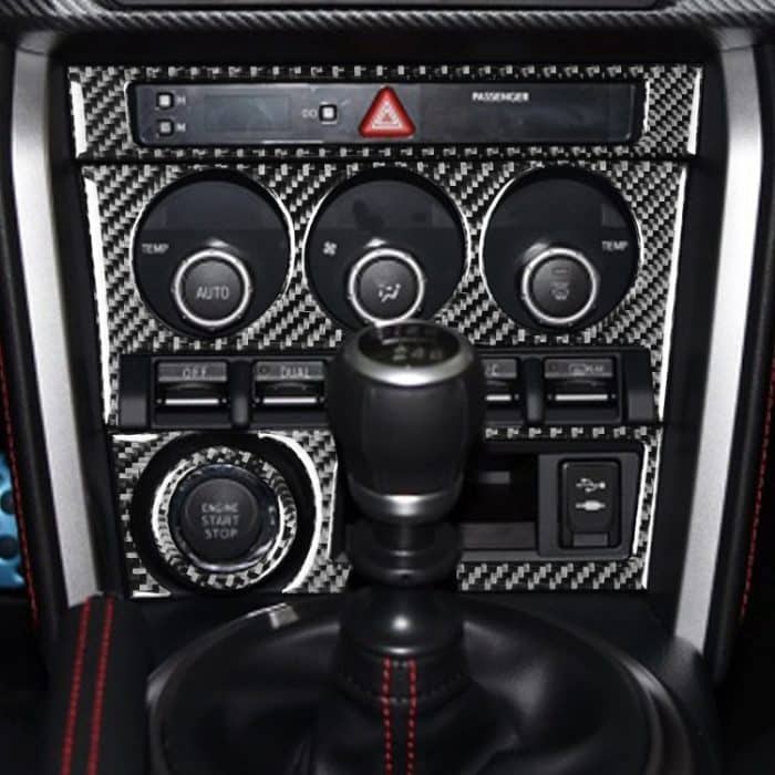 5 in 1 Car Carbon Fiber Bedienfeld Ein dekorativer Aufkleber für Subaru BRZ / TOYOTA 86 2017-2019, linke Fahrt – Bild 5