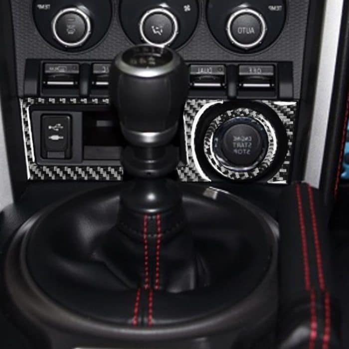 3 in 1 Auto Kohlenstofffaser Aufbewahrungsbox Ein dekorativer Aufkleber für Subaru BRZ / TOYOTA 86 2017-2019, Rechtsfahrt – Bild 5