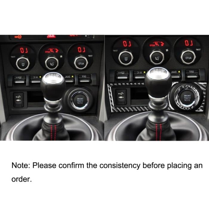 3 in 1 Auto Kohlenstofffaser Aufbewahrungsbox Ein dekorativer Aufkleber für Subaru BRZ / TOYOTA 86 2017-2019, Rechtsfahrt – Bild 6