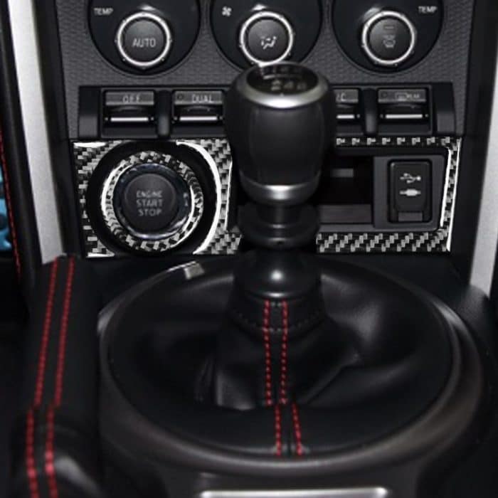 3 in 1 Auto Kohlefaser Aufbewahrungsbox Ein dekorativer Aufkleber für Subaru BRZ / TOYOTA 86 2017-2019, linke Fahrt – Bild 5