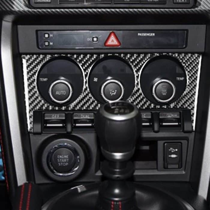 Kohlenstofffaserklimaanlage Button Ein dekorativer Aufkleber für Subaru BRZ / TOYOTA 86 2017-2019, linke und rechte Antrieb universell – Bild 5