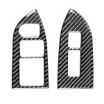 2 in 1 Autokohle-Kohlenstofffaserfenster-Schaufenster Panel dekorativer Aufkleber für Subaru BRZ / TOYOTA 86 2017-2019, linke Fahrt