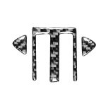 3 in 1 Car Carbon Fiber Central Air Outlet Dekorative Aufkleber für Subaru BRZ / TOYOTA 86 2017-2019, linke und rechte Antrieb universell