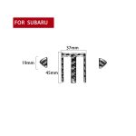 3 in 1 Car Carbon Fiber Central Air Outlet Dekorative Aufkleber für Subaru BRZ / TOYOTA 86 2017-2019, linke und rechte Antrieb universell – Bild 2