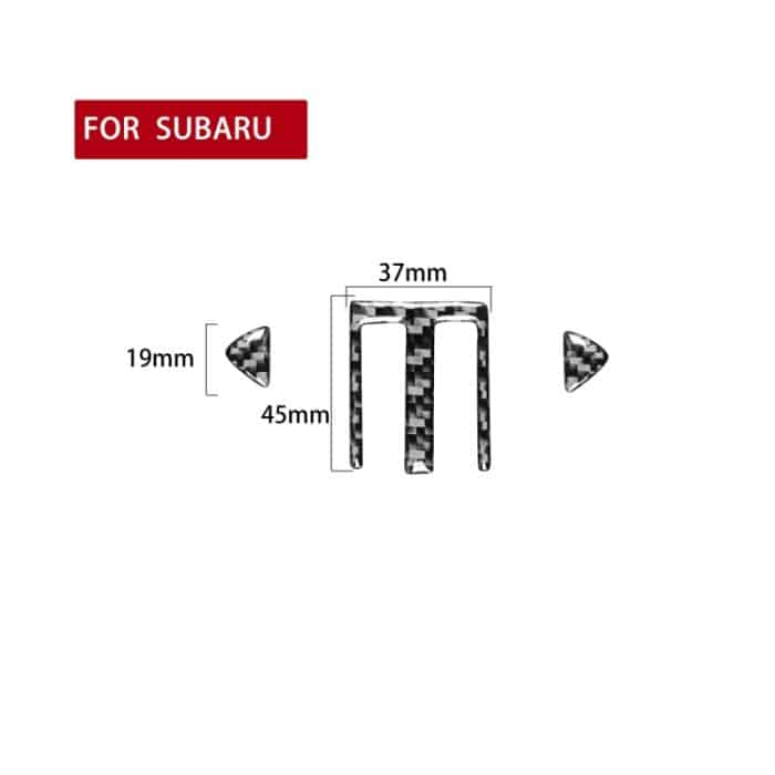 3 in 1 Car Carbon Fiber Central Air Outlet Dekorative Aufkleber für Subaru BRZ / TOYOTA 86 2017-2019, linke und rechte Antrieb universell – Bild 2