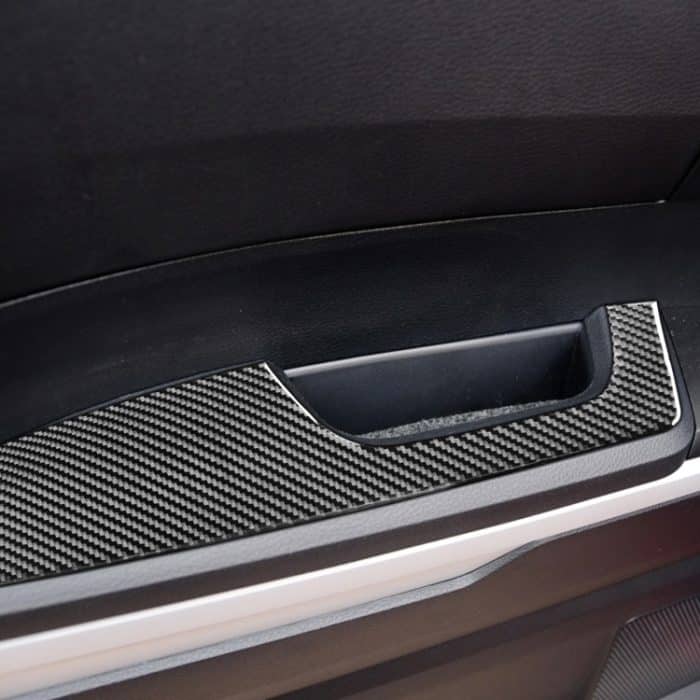 4 teile / satz Kohlenstofffaser-Autotür-Armlehnen-Panel dekorativer Aufkleber für Toyota-Tundra 2014-2018, links rechts fahren – Bild 5